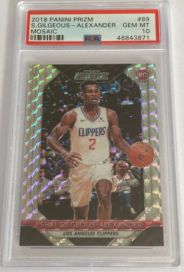 2018 Panini Mosaic Shai Gilgeous-Alexander PSA 10