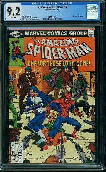 AMAZING SPIDER-MAN #202, CGC 9.2 NM-