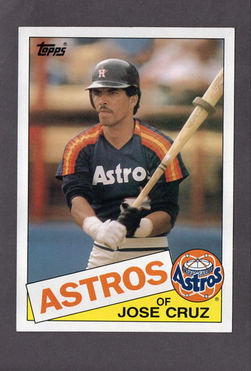 1985 Topps Super 5x7 #34 Jose Cruz Astros