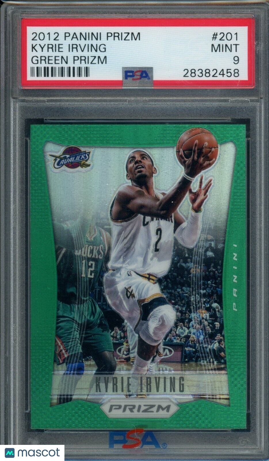 2012-13 Panini Prizm Kyrie Irving Green Prizm PSA 9 #201 Rookie RC