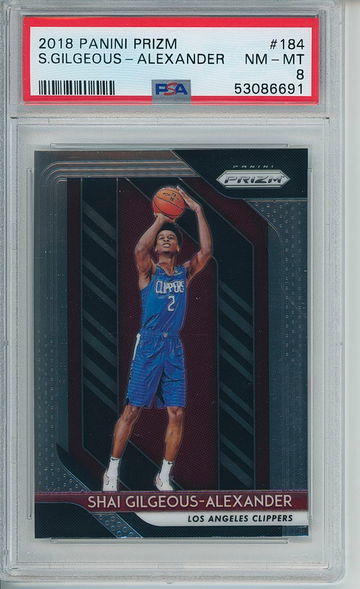 2018 Shai Gilgeous-Alexander Prizm PSA 8 Near-Mint