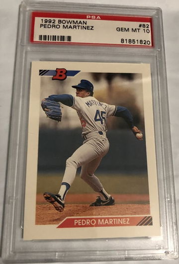 Pedro Martinez 1992 Bowman #82 Boston Red Sox HOF RC PSA 10 GEM MT