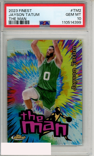2023 TOPPS FINEST THE MAN JAYSON TATUM #TM2 PSA 10 GEM MT