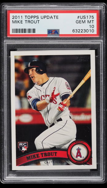 2011 Topps Update Mike Trout PSA 10 True Gem