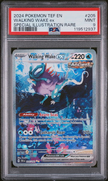 2024 Pokemon TCG #205 Walking Wake ex Special Illustration Rare PSA 9