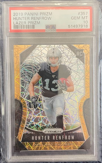 2019 Panini Prizm Hunter Renfrow Lazer Prizm
