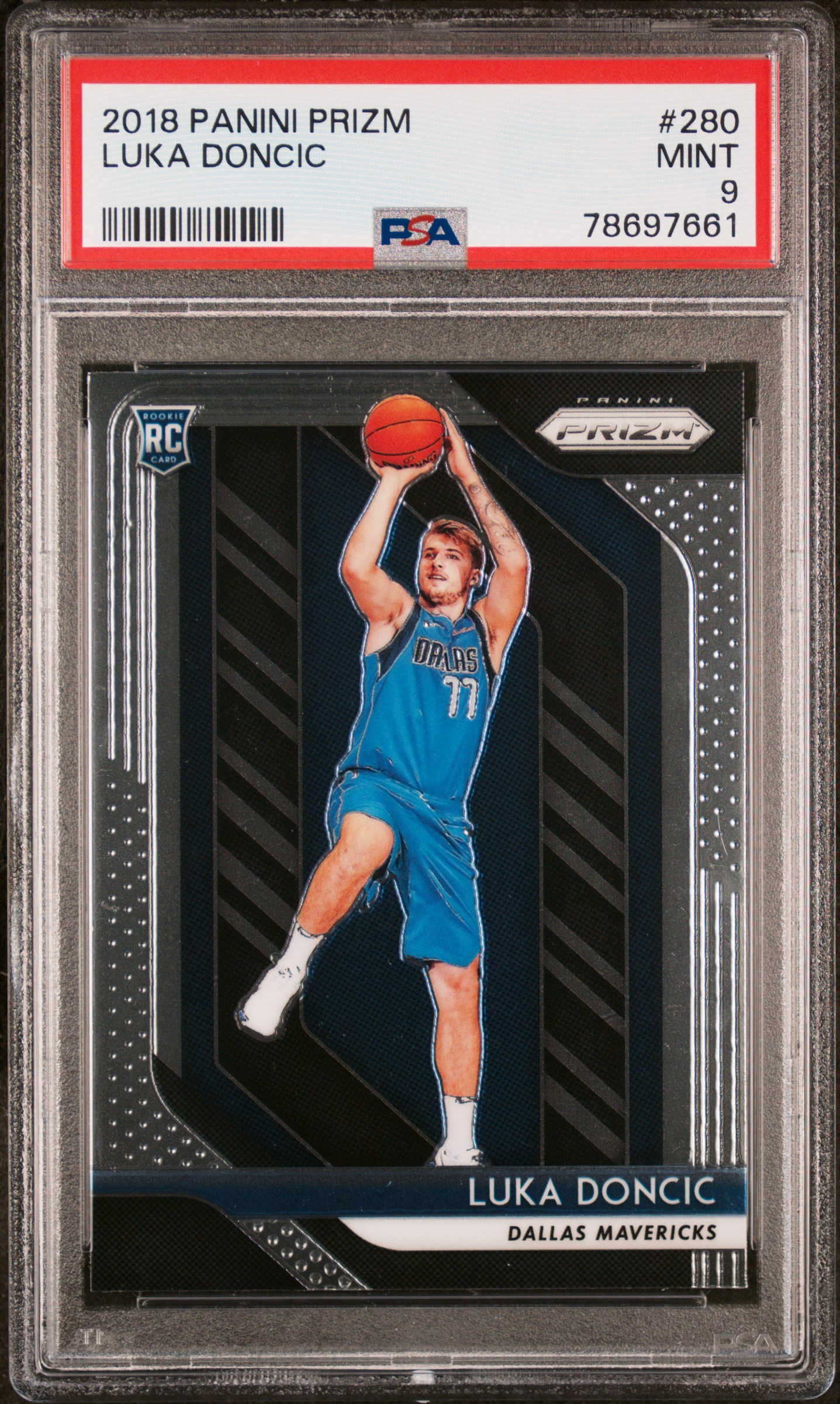PSA 9 2018 Panini Prizm Luka Doncic #280