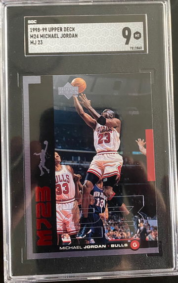 1998 Upper Deck M24 Michael Jordan MJ 23 SGC 9 Mint
