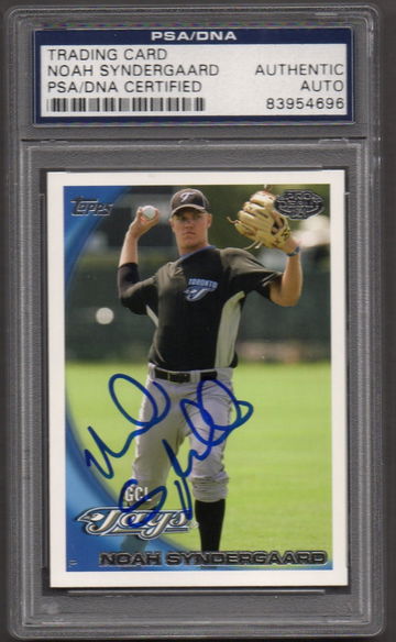 Noah Syndergaard Signed Autographed 2010 Pro Debut #331 RC PSA DNA COA RC