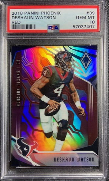 2018 Panini Phoenix Red #39 Deshaun Watson /299 PSA 10 Gem Mint Houston Texans