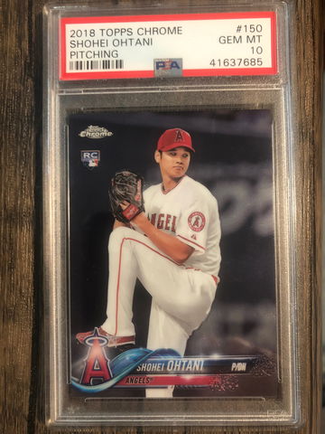 2018 Topps Chrome Shohei Ohtani PSA 10