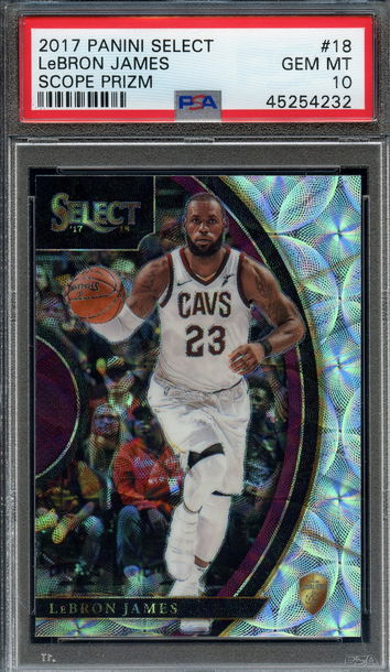2017 Select Scope #18 LeBron James PSA 10 Gem Mint