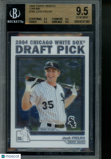 2004 Topps Traded Chrome Josh Fields #T80 BGS 9.5