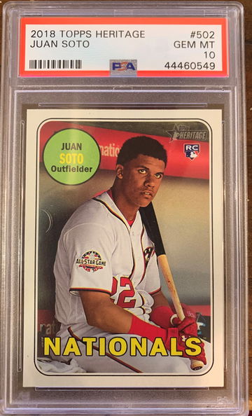 Juan Soto PSA 10 Topps Heritage