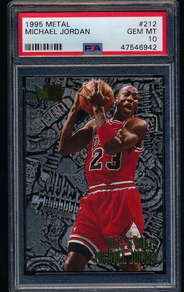 Michael Jordan 1995 Metal PSA 10