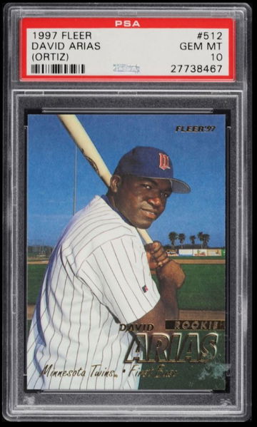 1997 Fleer David Ortiz #512 PSA 10 Gem Mint RC Rookie