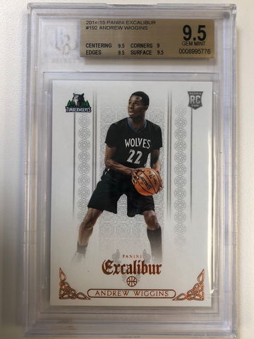 2014 Panini Excalibur - Andrew Wiggins - Rookie Base BGS 9.5 Gem Mint