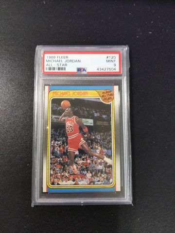 1988 Fleer  #120 All-Star Michael Jordan PSA 9