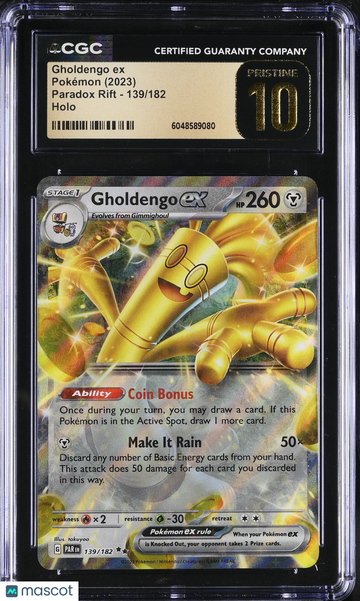 2023 Pokemon Paradox Rift Gholdengo ex Holo CGC 10 #139/182