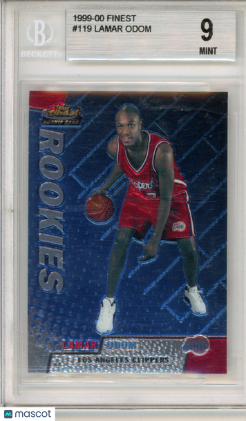 1999 Finest Lamar Odom #119 Rookie BGS 9