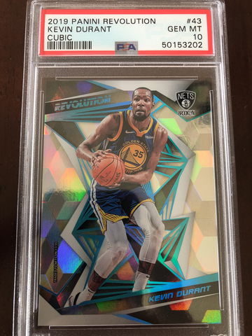 2019 Panini Revolution Cubic /50 Kevin Durant PSA 10 - Pop 2