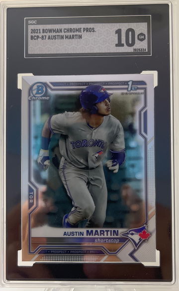 2021 Bowman Chrome Austin Martin SGC 10