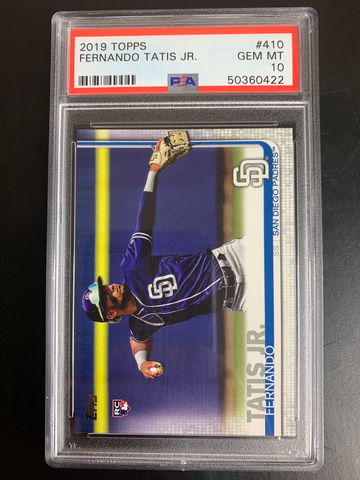 2019 Topps Fernando Tatis Jr. #410 Rookie PSA 10