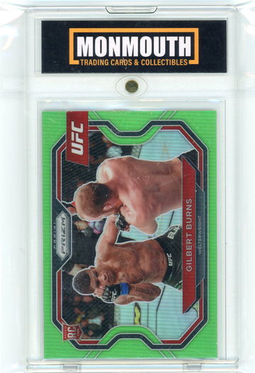 2021 Panini Prizm Green Gilbert Burns #178 RC /75