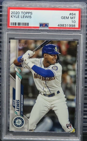 2020 Topps Kyle Lewis Rookie #64 PSA 10