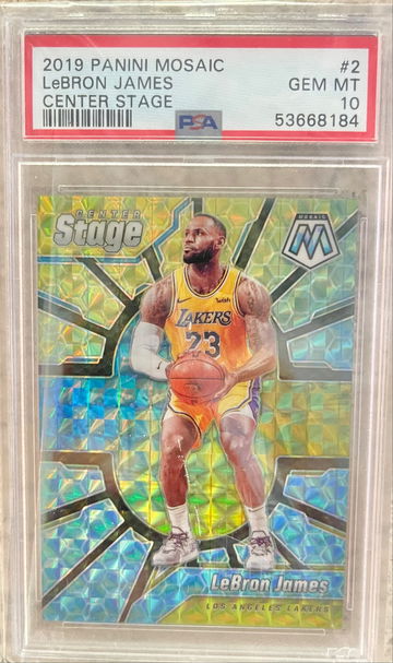 2019 PANINI MOSAIC LEBRON JAMES CENTER STAGE