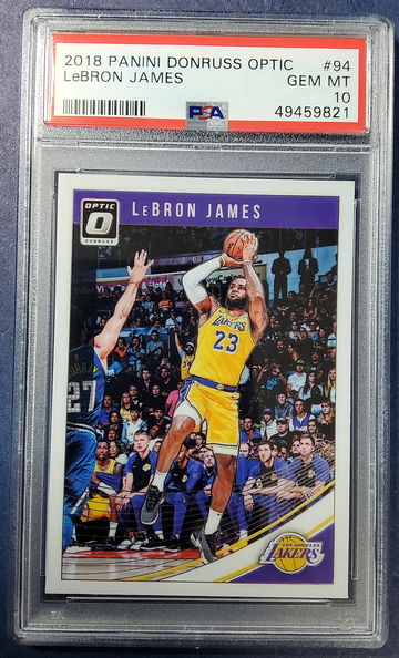 Lebron James 2018 optic gem mint 10