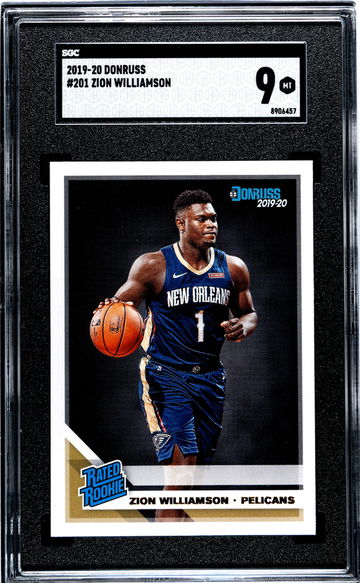 2019-20 Donruss #201 Zion Williamson SGC 9
