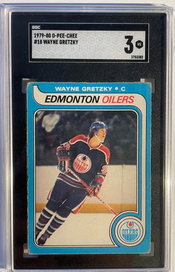 1979 TOPPS O-PEE-CHEE OPC #18 WAYNE GRETZKY RC SGC 3