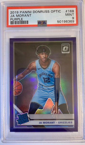 2019 Optic Ja Morant Purple PSA 9