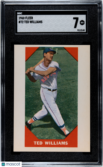 1960 Fleer #72 Ted Williams SGC 7 HOF Red Sox