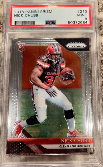 2018 Prizm Nick Chubb PSA 9