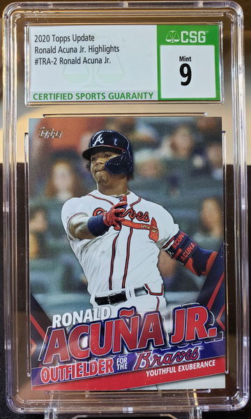 2020 Topps Update Ronald Acuna Jr Highlights #TRA-2 CSG Mint 9 Atlanta Braves