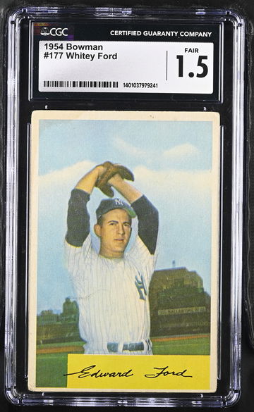 1954 BOWMAN WHITEY FORD #177 CGC 1.5 BS.C1.34