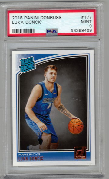 Luka Doncic 2018 Panini Donruss #177 PSA 9 *09