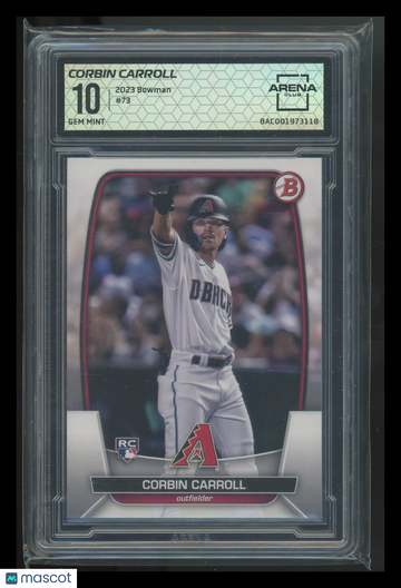 2023 Bowman Corbin Carroll #73 RC Arena Club 10