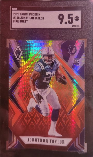 2020 Panini Phoenix #118 Jonathan Taylor Fire Burst