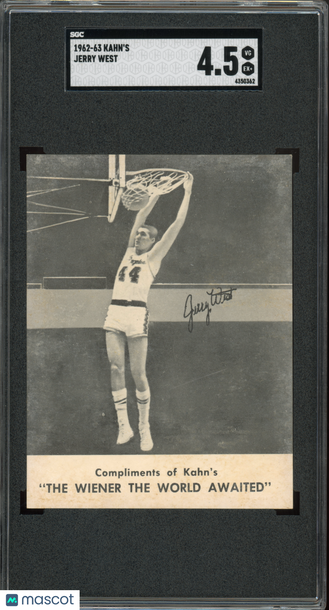 1962 Kahn's Jerry West SGC 4.5