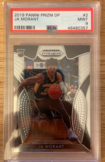 2019 Panini Prizm DP Ja Morant PSA 9 RC