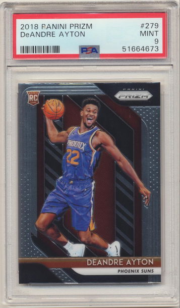 QTY! PSA 9 MINT! DEANDRE AYTON 2018 PANINI PRIZM BASE ROOKIE CARD #279 SUNS RC