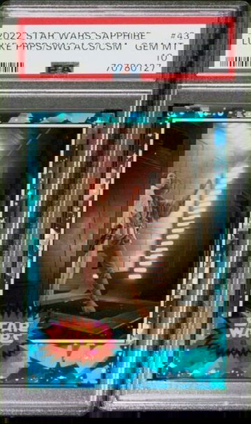 2022 Topps Sapphire Star Wars PSA 10 #43 Luke Prepares To Swing Across The Chasm