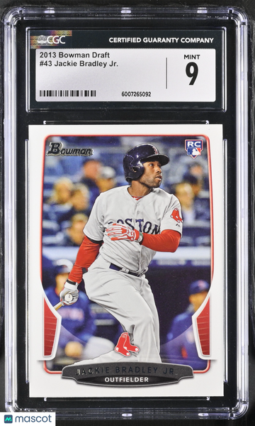 2013 Bowman Draft Jackie Bradley Jr. #43 RC CGC 9