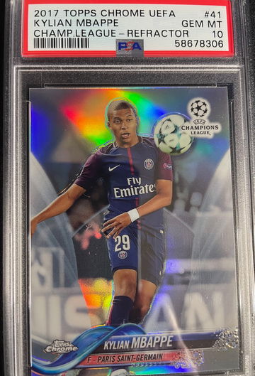 2017 Topps Chrome Refractor Kylian Mbappe