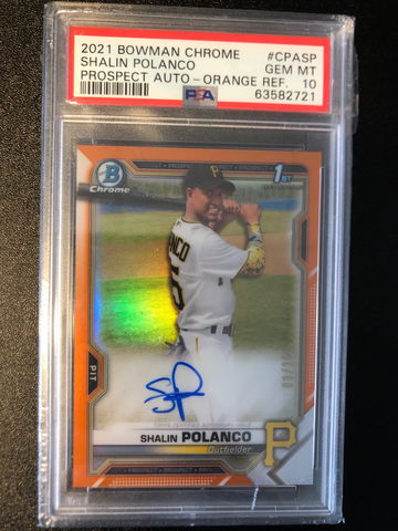 Shalin Polanco Rookie 1st Orange /25 Auto