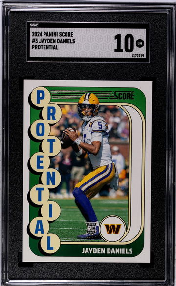 2024 Panini Score #3 Jayden Daniels Protential SGC 10