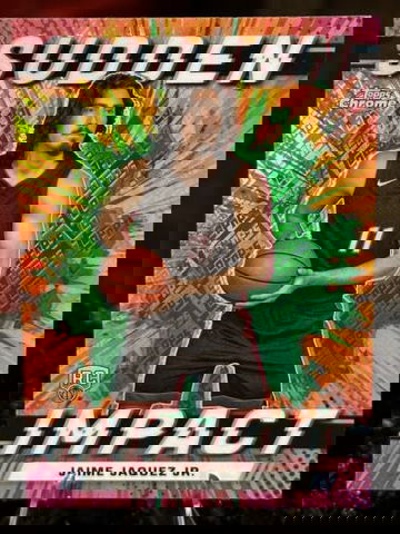 2023-24 Topps Chrome JAIME JAQUEZ JR. RC GREEN LOGO Sudden Impact RC Miami Heat